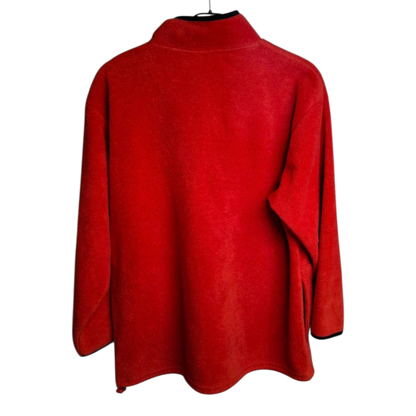 St Bernard Red Fleece Jumper – Size 10/12 – 1/4 Zip – Polyester – Pockets