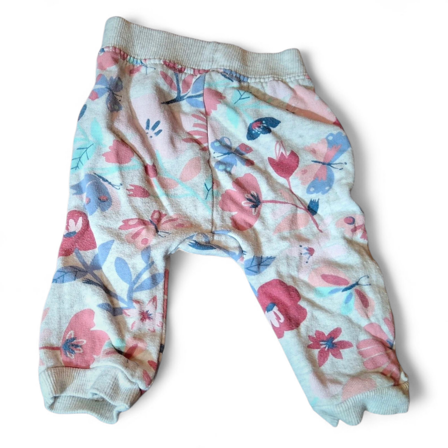 George Girls Floral Joggers – 3–6 Months – 100% Cotton