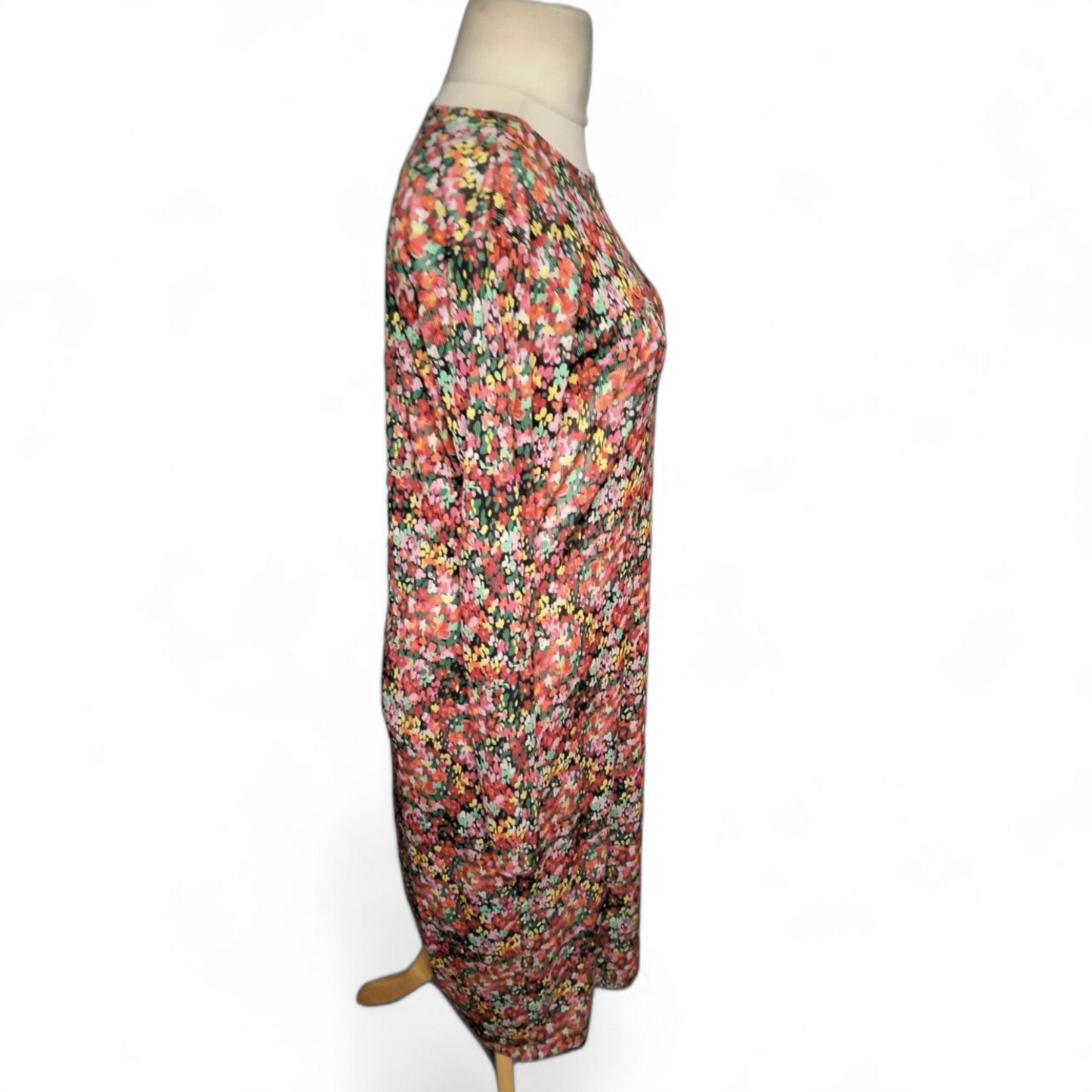 Pieces Floral Bodycon Midi Dress – Size 2XL (UK size 14/16)