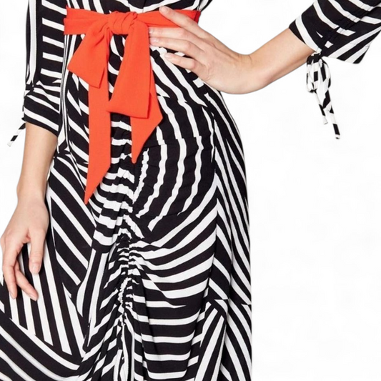 Studio by Preen Graphic Stripe Midi Dress – Size 12