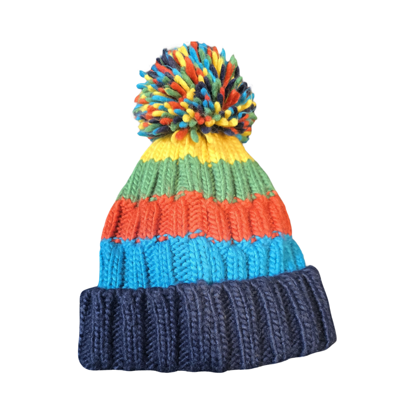 Mothercare Multicoloured Knit Pom Pom Hat – Boys 3-6 Years