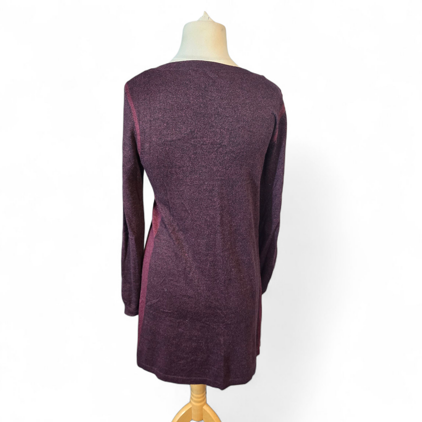 George Burgundy Purple Knit Jumper Dress – Size 12