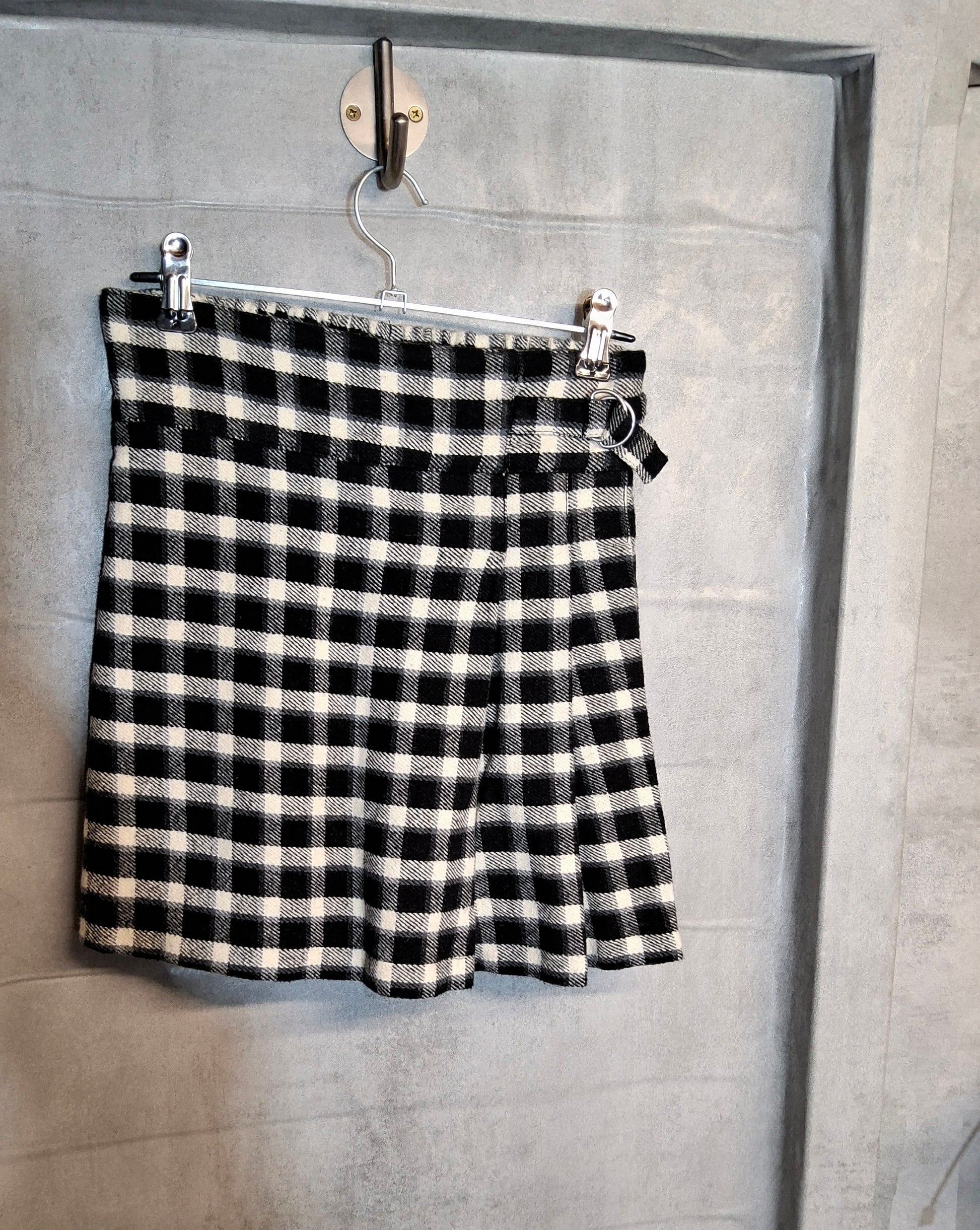 Nutmeg Black & White Check Skort – Girls 10-11 Yrs – 100% Cotton – NWT 🖤🤍