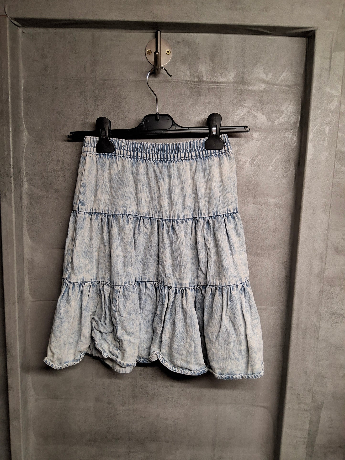 F&F Light Blue Denim Skirt – Girls 5–6 Years – 100% Cotton
