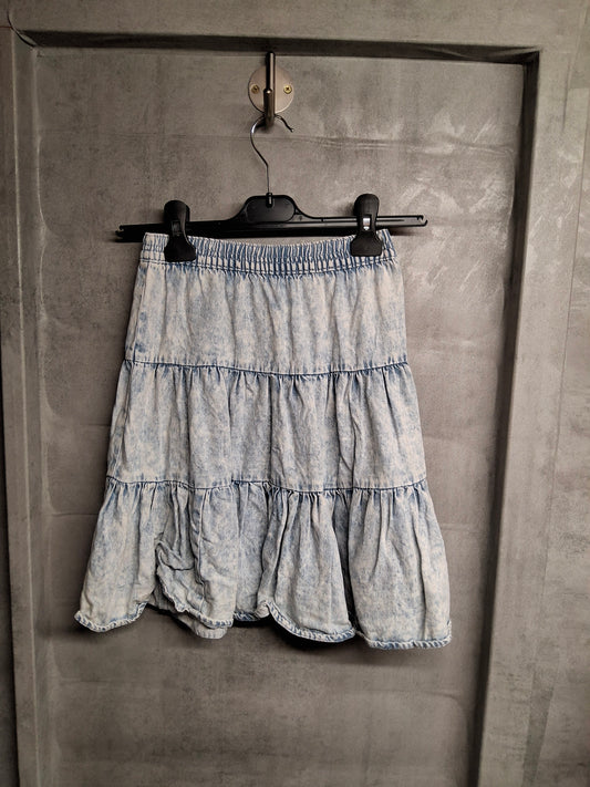 F&F Light Blue Denim Skirt – Girls 5–6 Years – 100% Cotton
