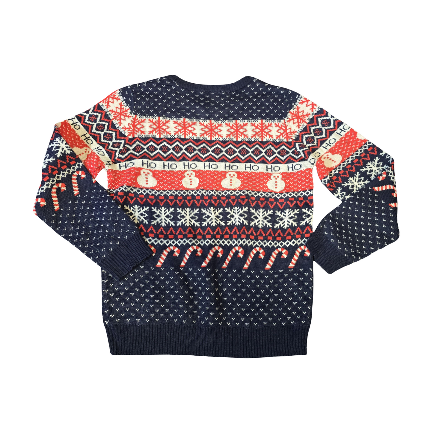 Lily & Dan Boys Navy Red White Xmas Jumper – 11–12yrs – Knitted Acrylic