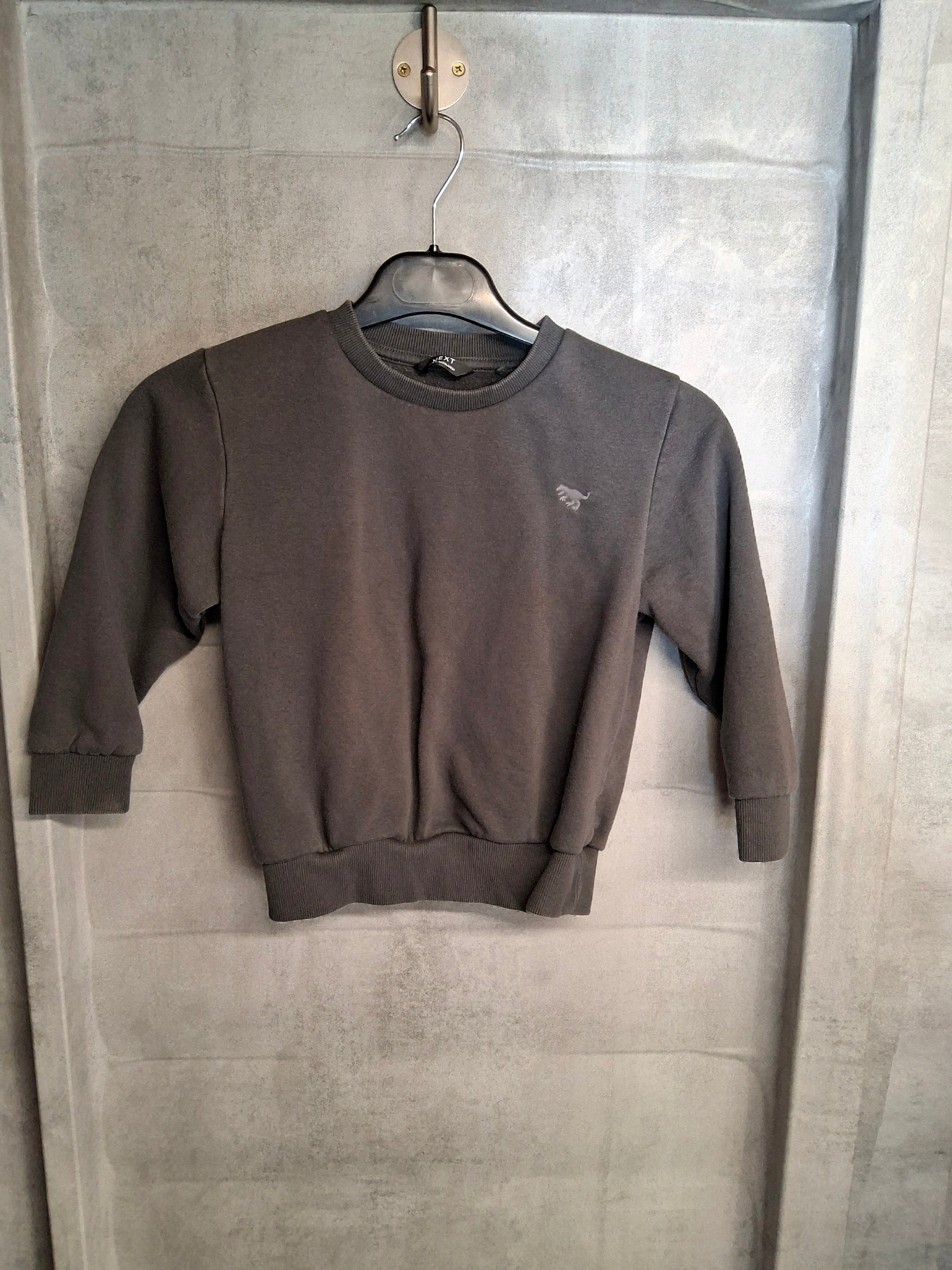 Boys Dark Grey Jumper – Age 4-5 Years – Cotton & Polyester