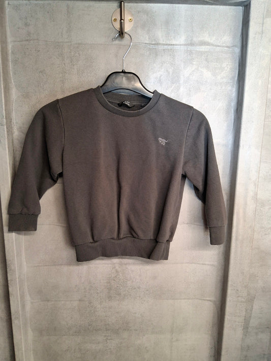 Boys Dark Grey Jumper – Age 4-5 Years – Cotton & Polyester