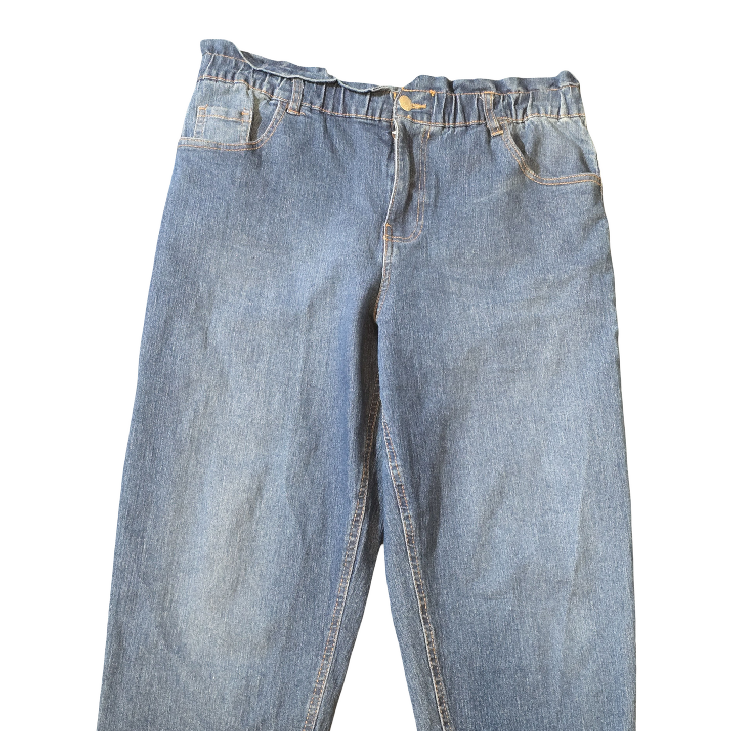 Beloved Blue Denim Slim Leg Jeans – High Waisted, Size 14