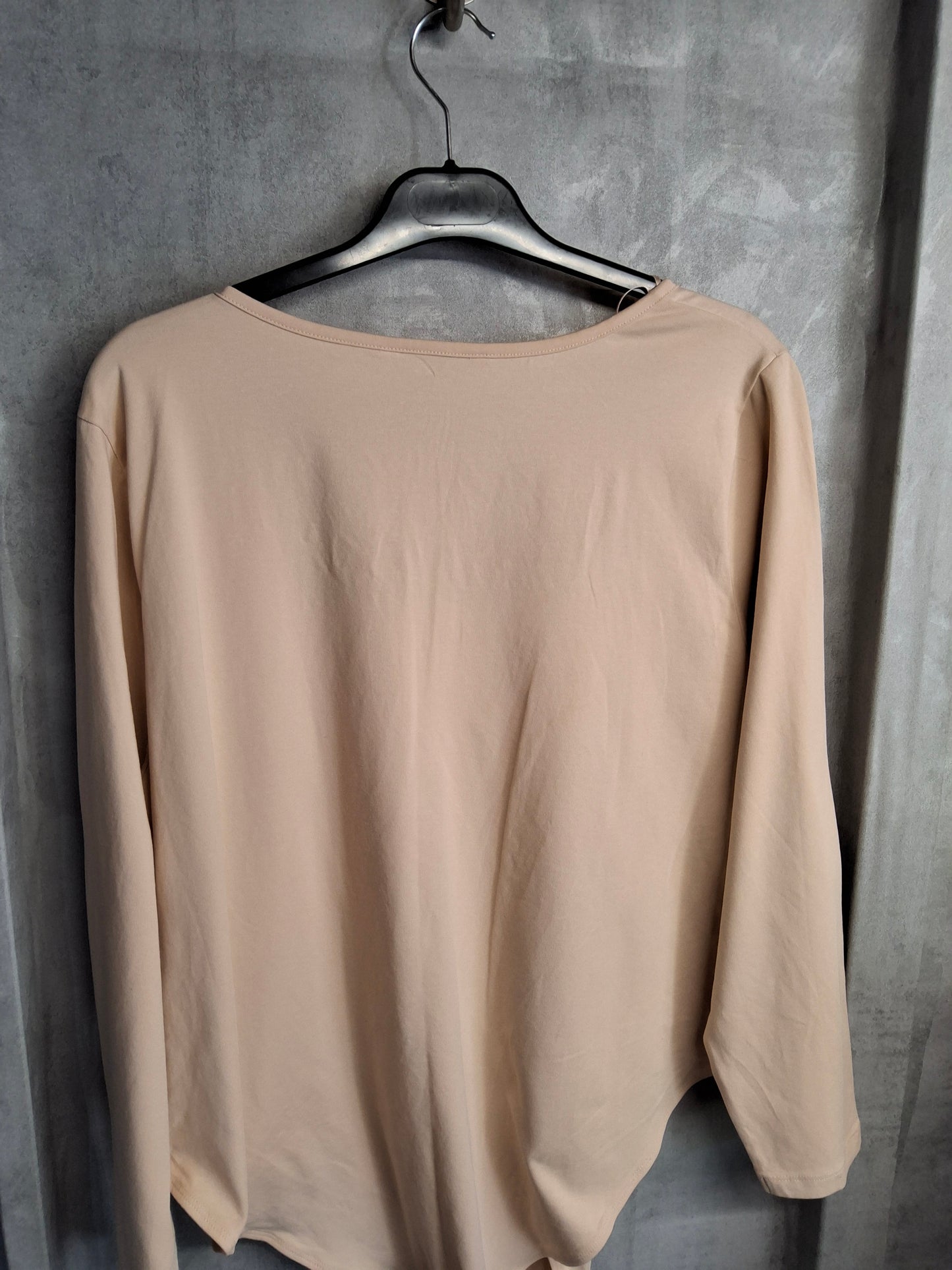 Tu Beige Square Neck Long Sleeve Bodysuit – Size 26 – Stretch Cotton