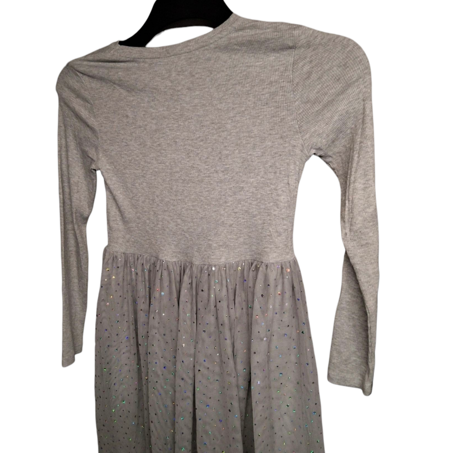George Girls’ Grey Tulle Sequin Dress – Age 12–13 Years – Cotton & Polyester Party Outfit
