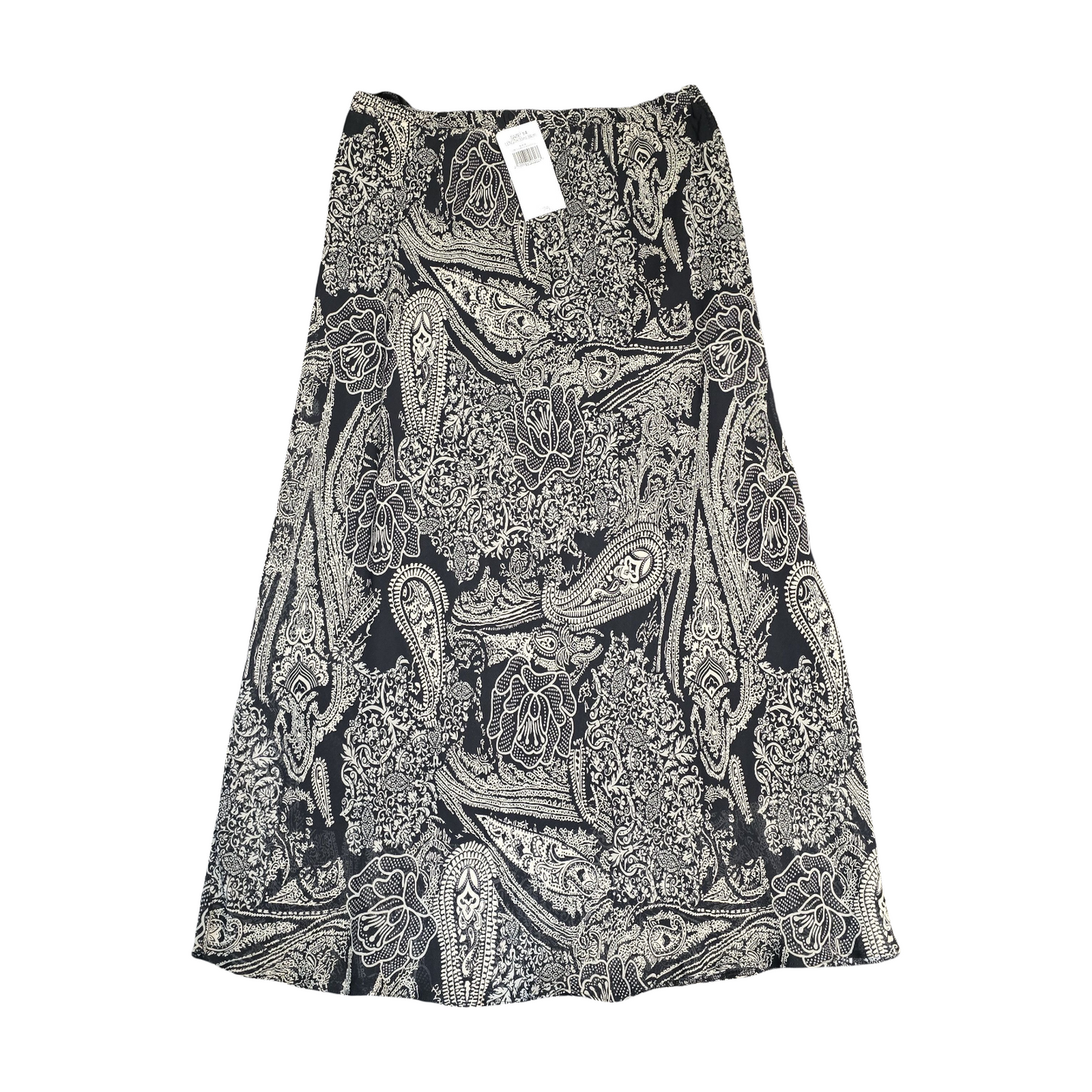 Black & White Skirt Size 14 Floral New Essentials 