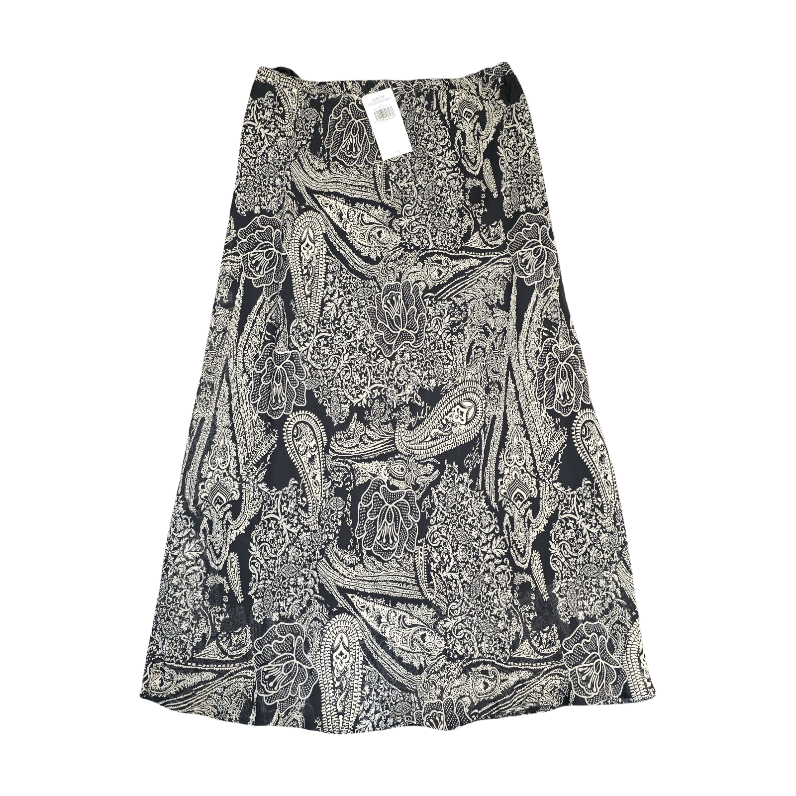 Black & White Skirt Size 14 Floral New Essentials 