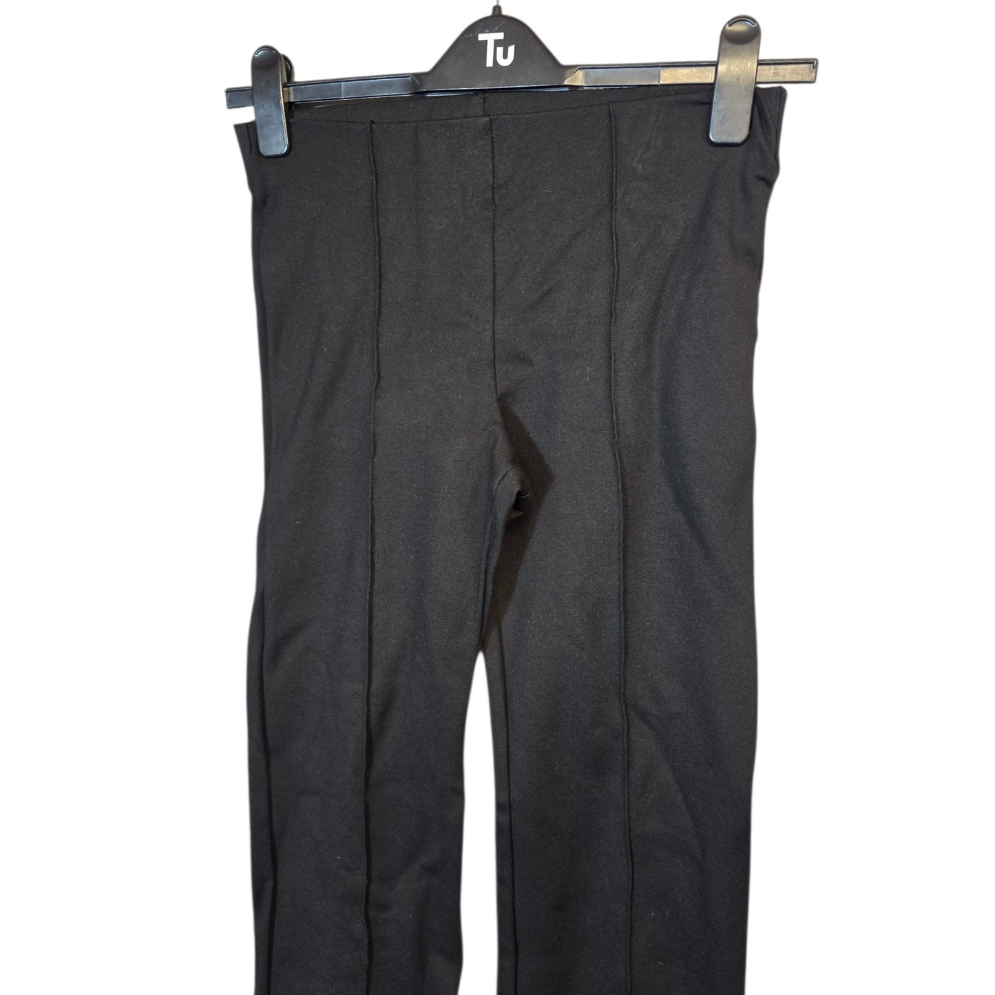 Primark Black Flared Bodycon Trousers – Size 10