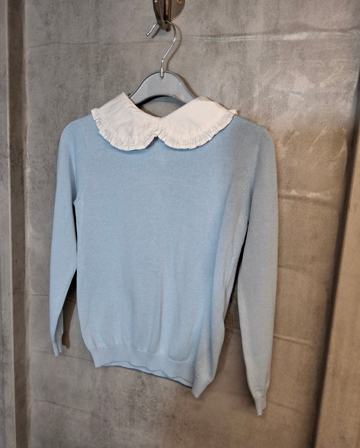 Primark Blue Girls Jumper – Age 6-7 Yrs – 100% Cotton – NWT