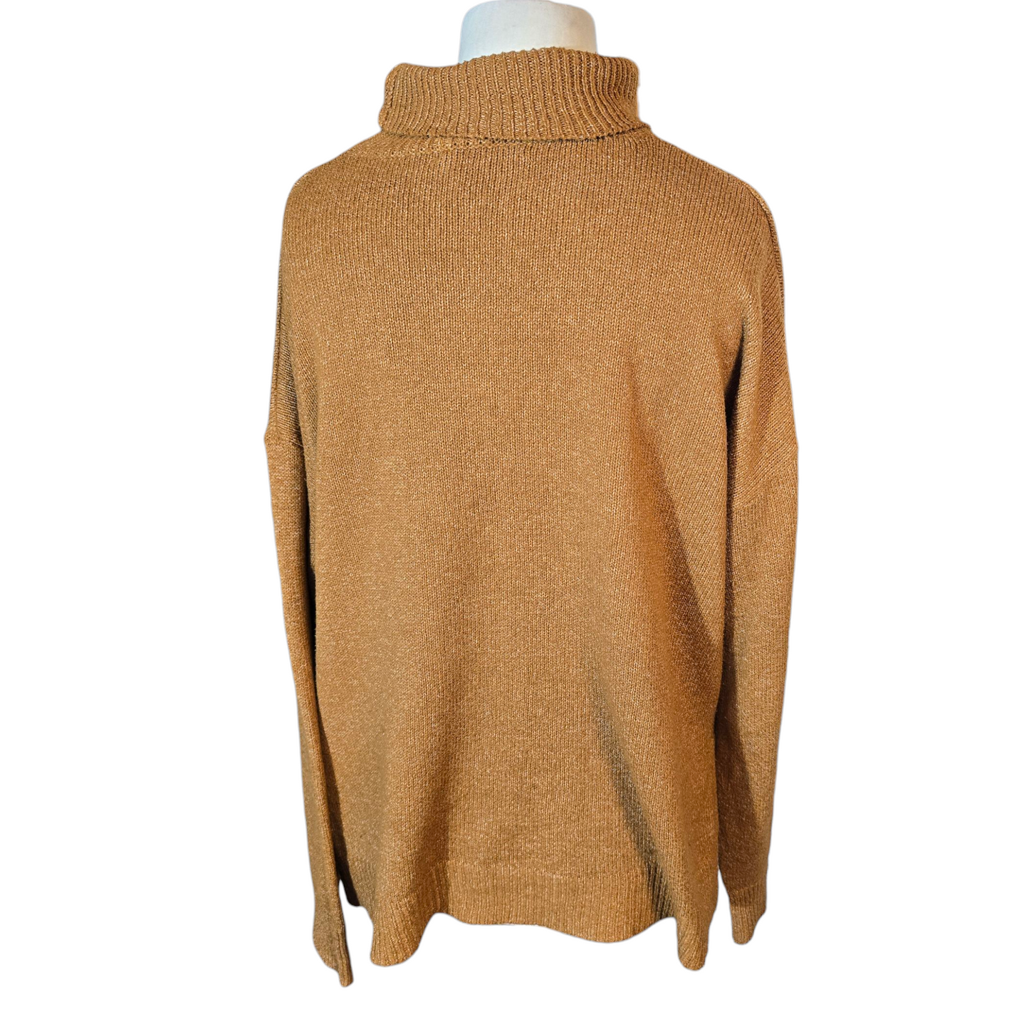 Shein Brown Oversized Turtleneck Jumper – Size L (UK size 12/14)