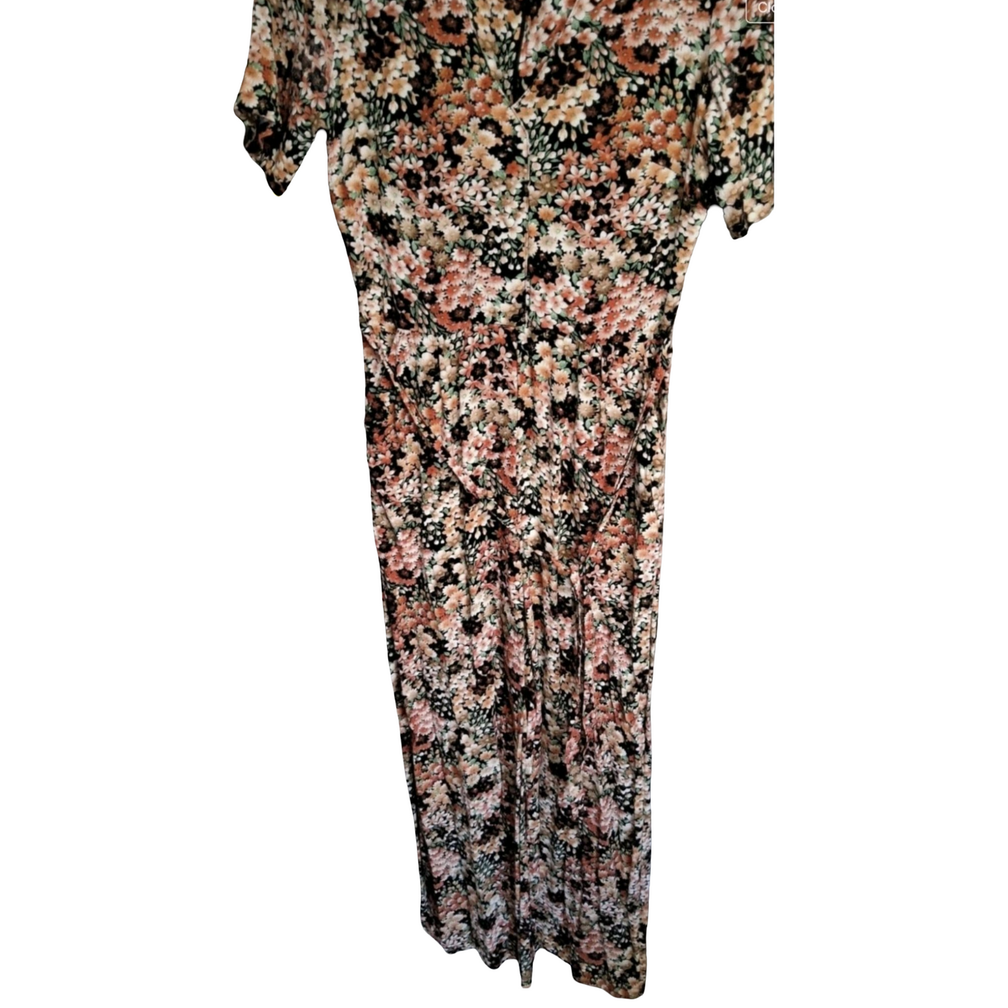 Anthropologie Kachel Floral Jumpsuit – Wide Leg Viscose Boho Style