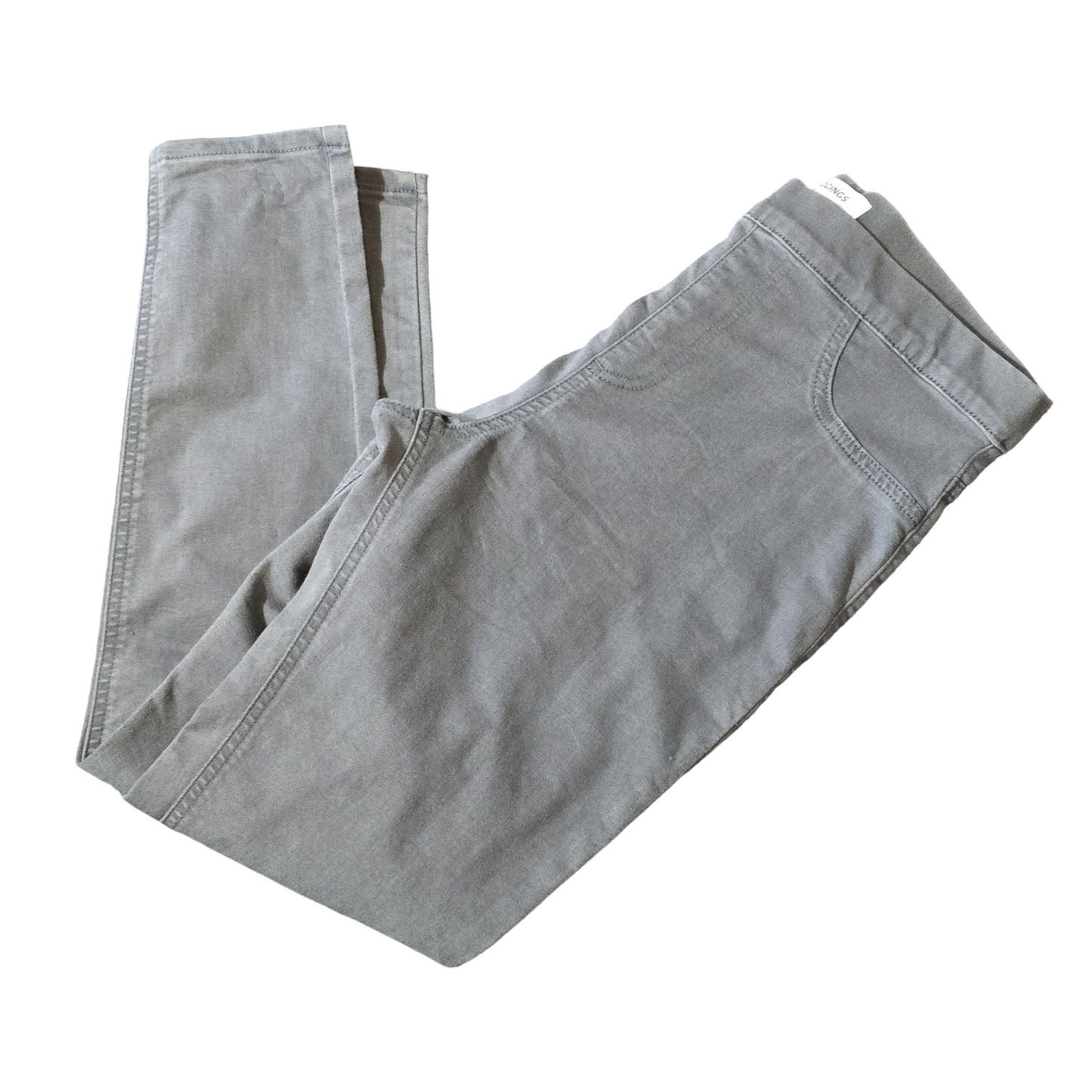 M&S Grey High-Waisted Jeggings – Size 12 Short – Stretch Cotton Blend