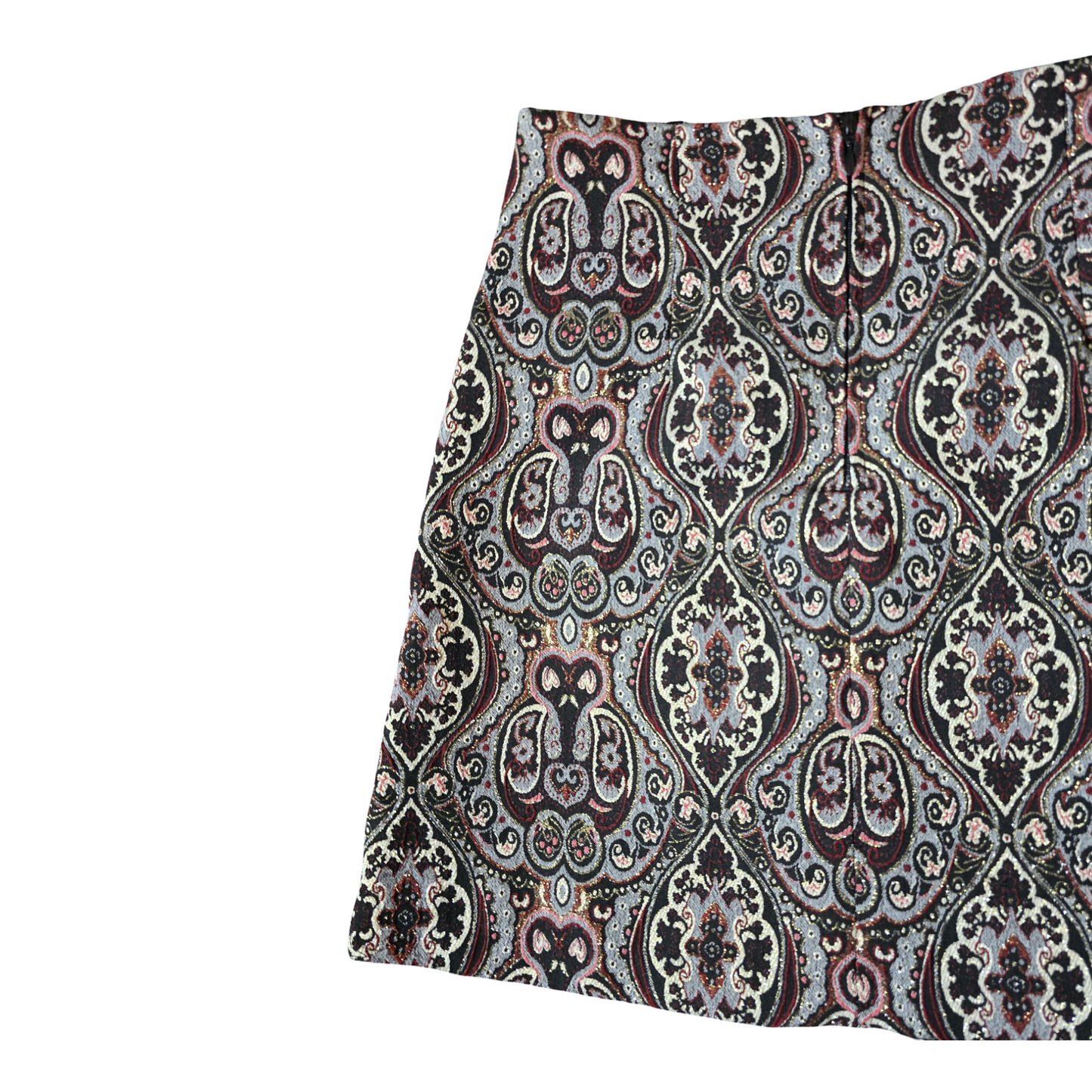 Orsay Multicoloured Glitter Mini Skirt – UK size 6 (EU 34) – Back Zip