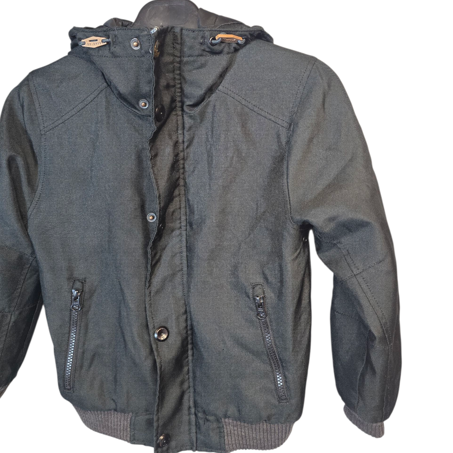 Next Black Hooded Winter Coat – Age 8 – Warm, Cosy & Ready for Winter Boys