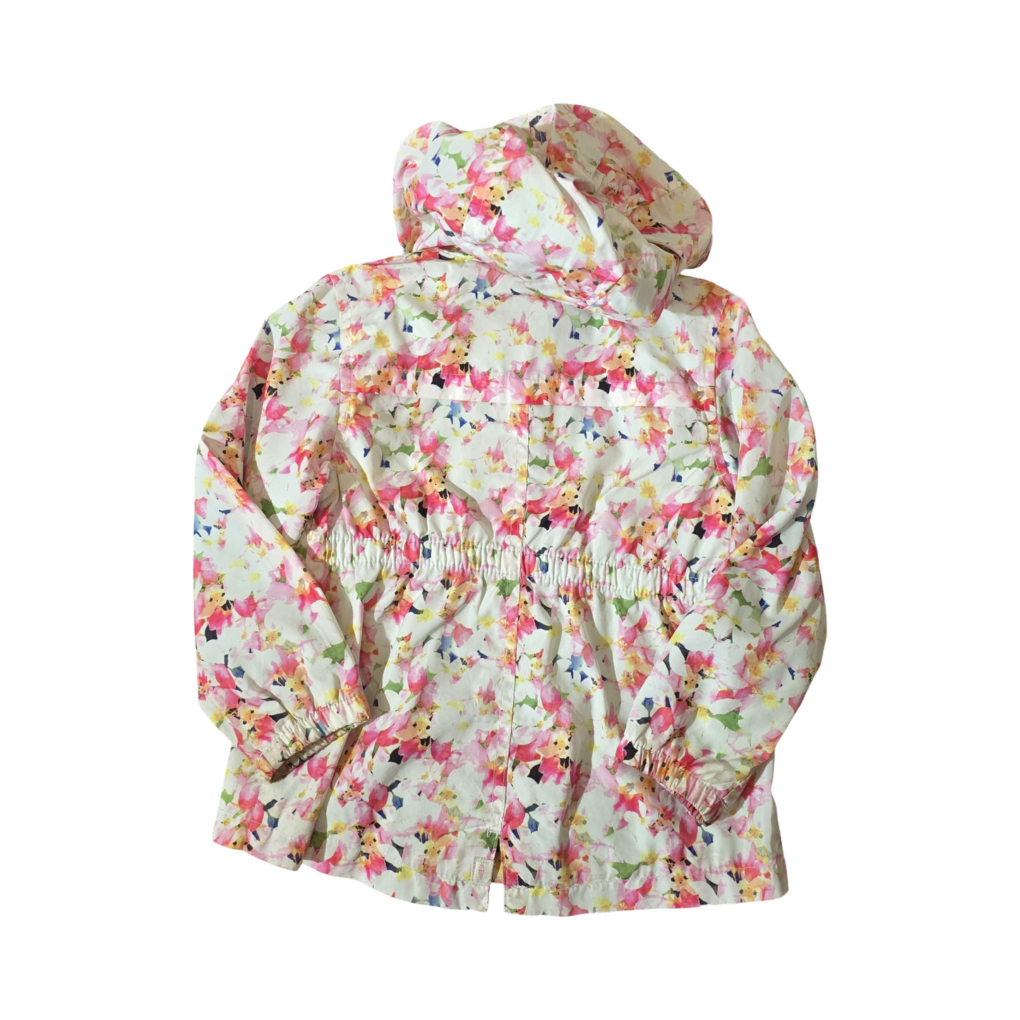 Zara Girls Floral Multicoloured Hooded Jacket – Age 3-4 Years – 100% Polyester