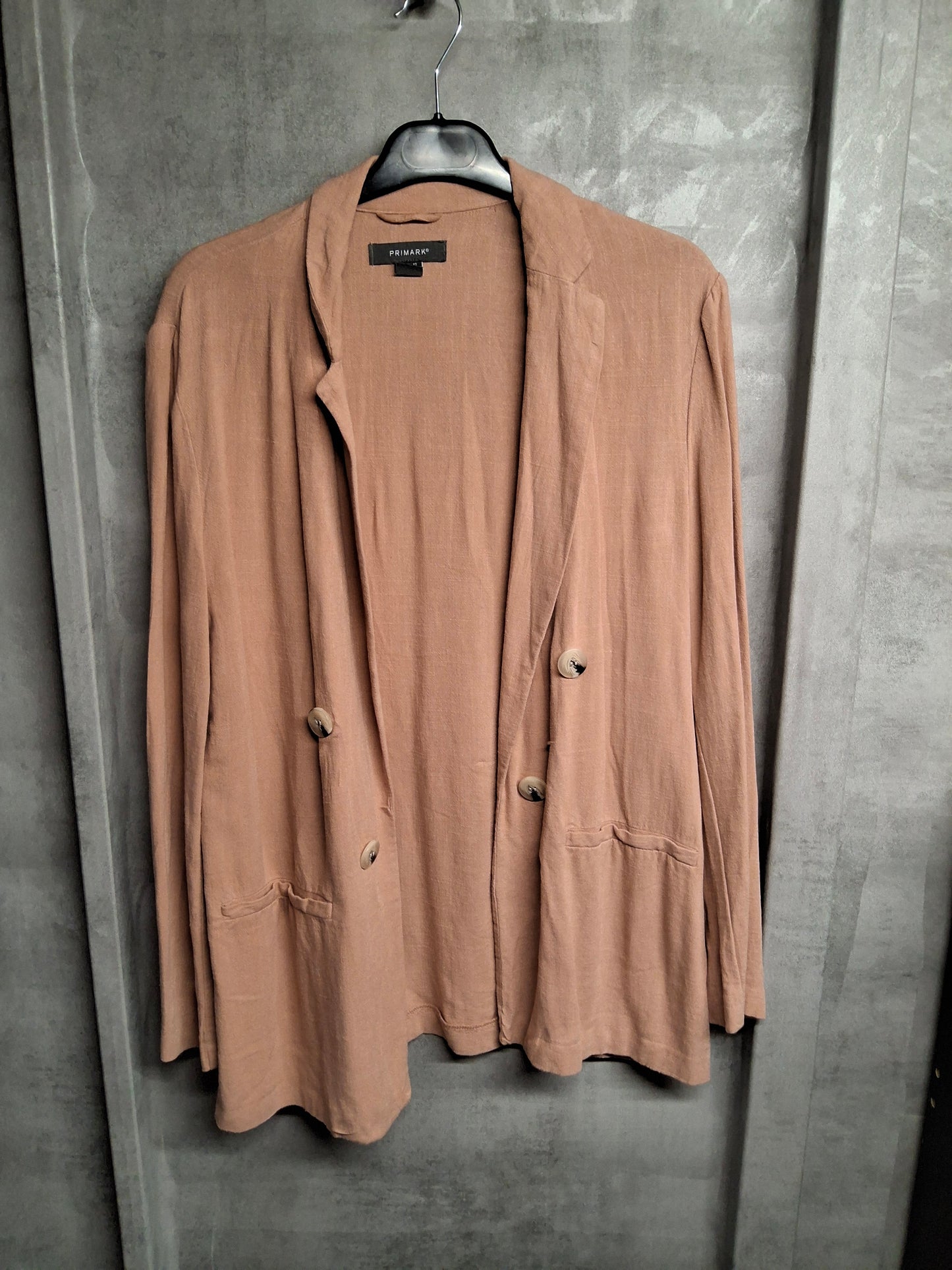 Primark Apricot Oversized Lightweight Blazer – Size 12
