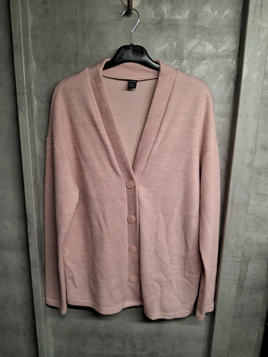 Shein Pale Pink V-Neck Button Cardigan – Size M (10/12)
