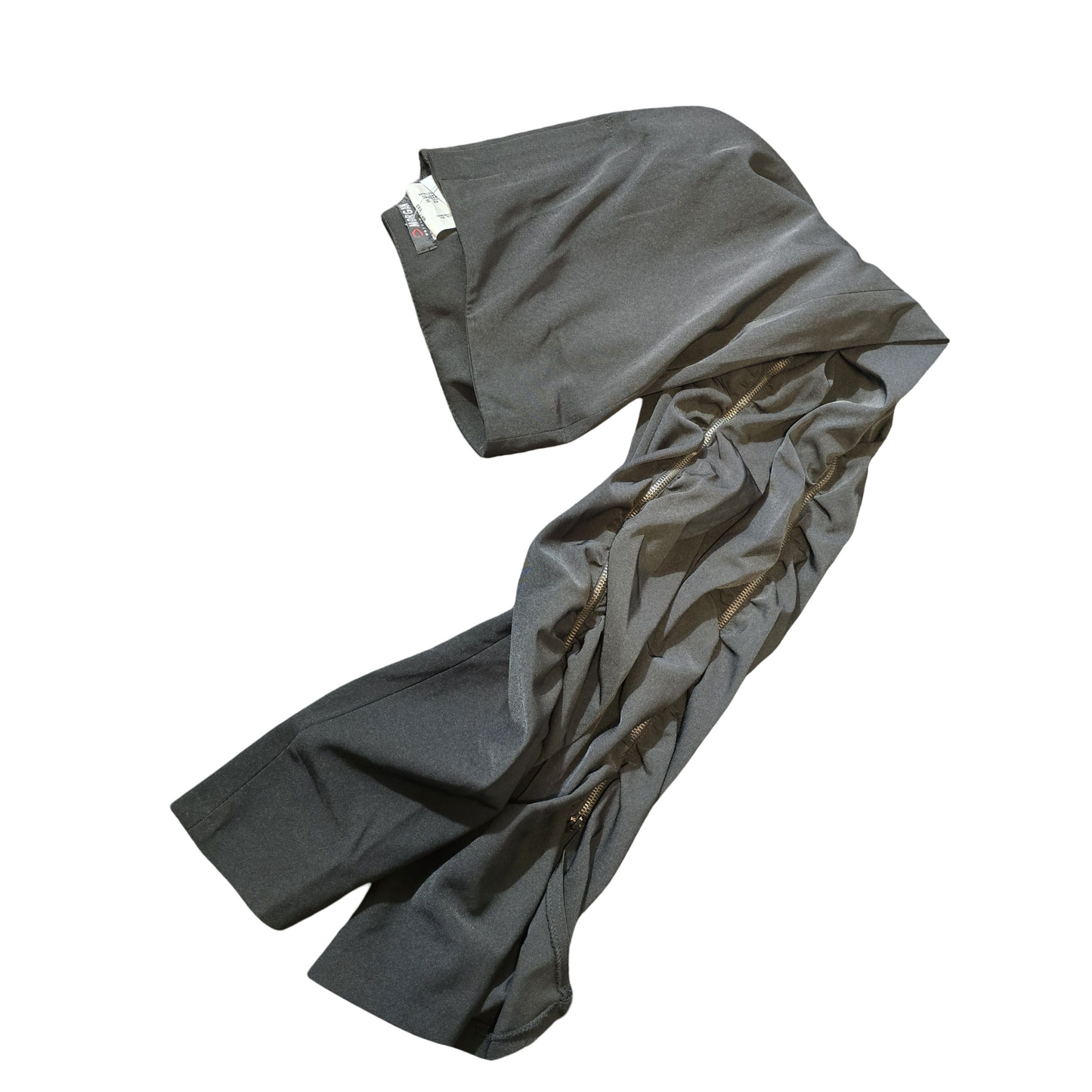 Morgan Y2K Black Bodycon Trousers – High Waist, Zip Detail,