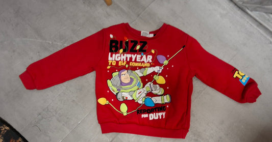 Primark Xmas Toy Story Red Jumper Age 4-5yrs  