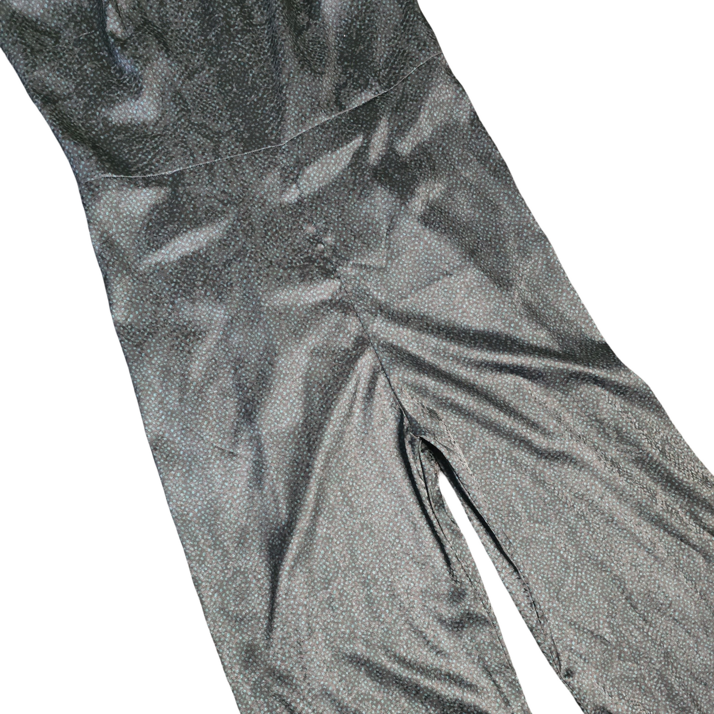 Next Jumpsuit Green Size 14 Polka Dot Wide Leg Weekend