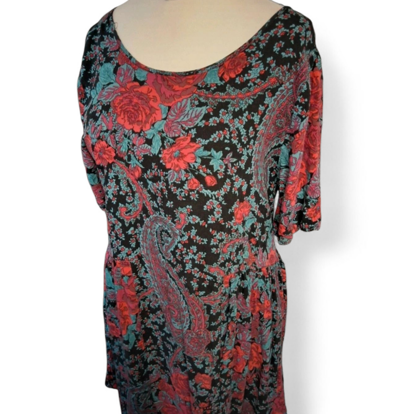 Staring at Stars Paisley Mini Dress – Size 12 Fit, Boho Babe Vibes