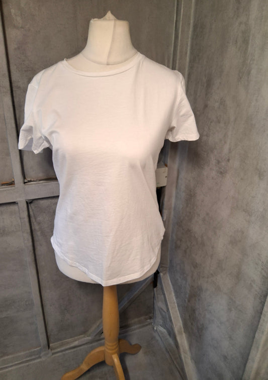 Classic White Cotton T-Shirt – George Size 10 🌟