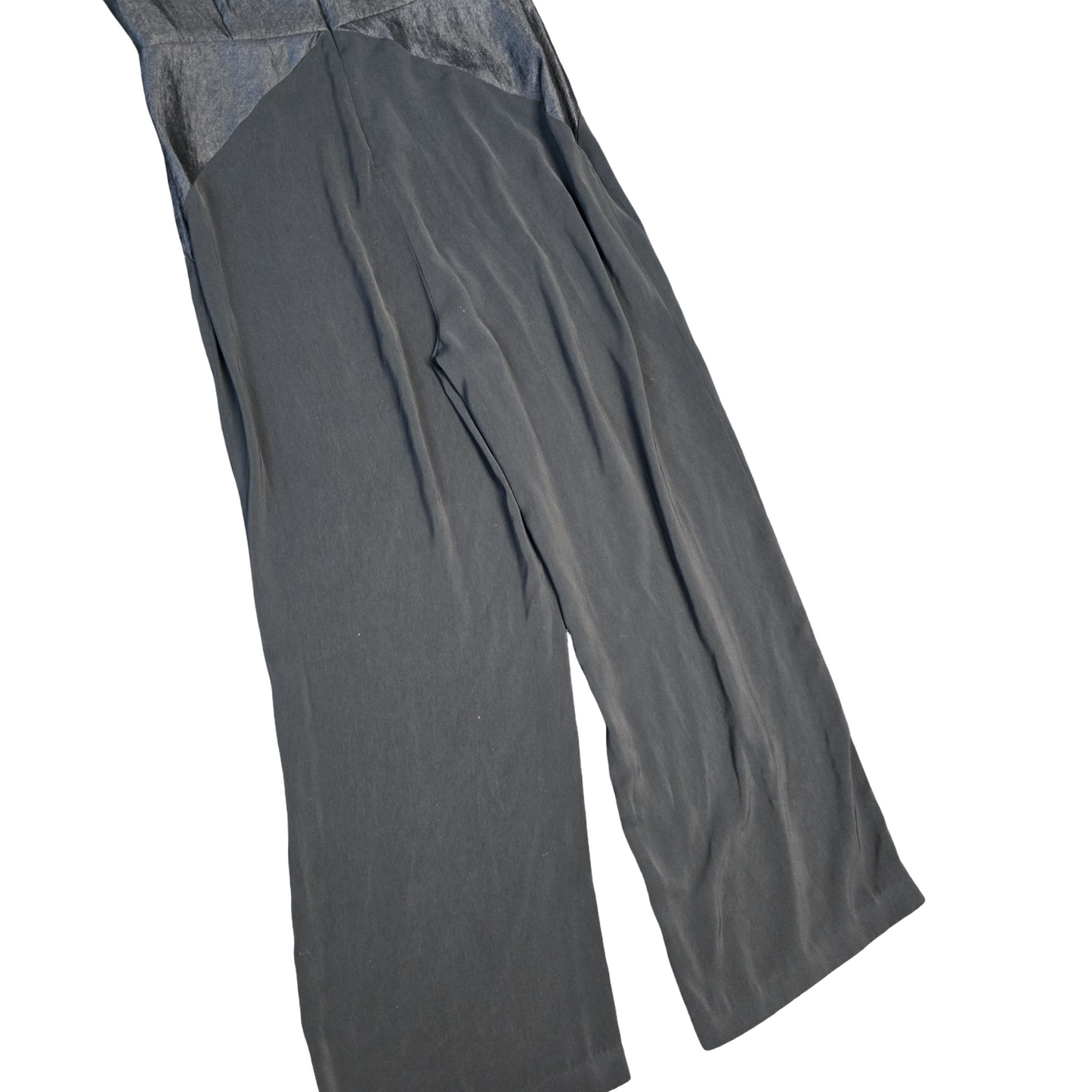 M&S Jumpsuit Black Size 12Reg Short Sleeved Flared Weekend