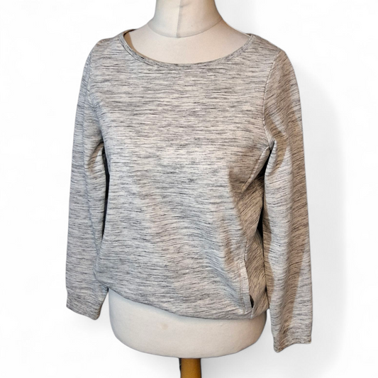 Mint Velvet Grey Hygge Jumper – Size 12, Pockets, Cosy Cotton Blend