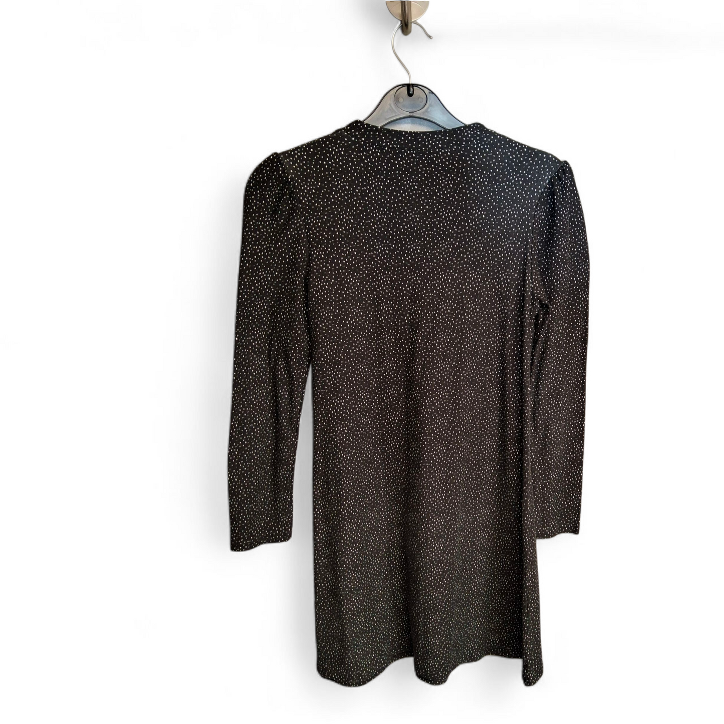 Matalan Girls Black & White Polka Dot Dress – Age 10 Years – Long Sleeve