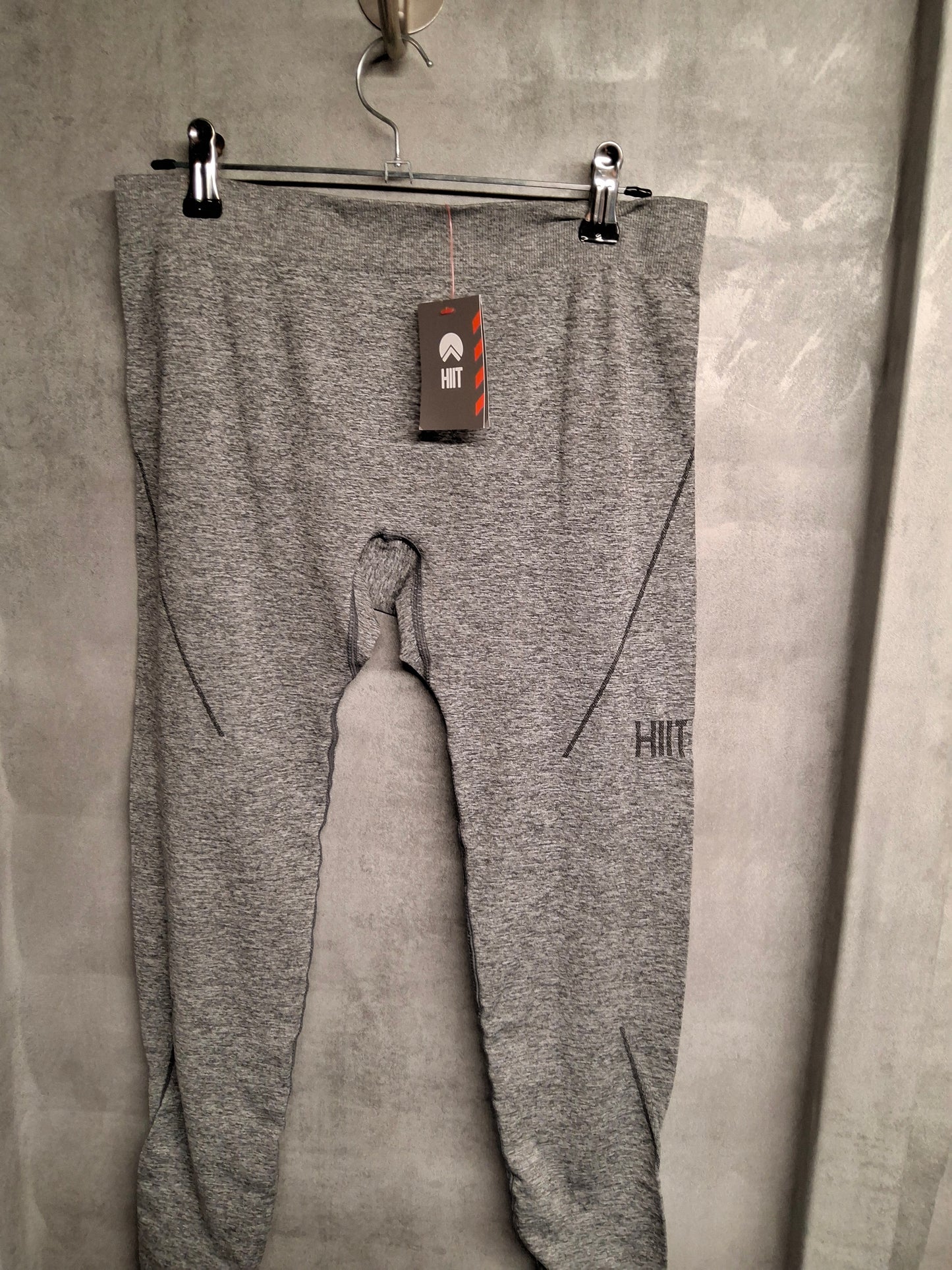 HIIT Grey High-Waisted Gym Leggings – Size Small (UK size 6–8) – NWT Activewear