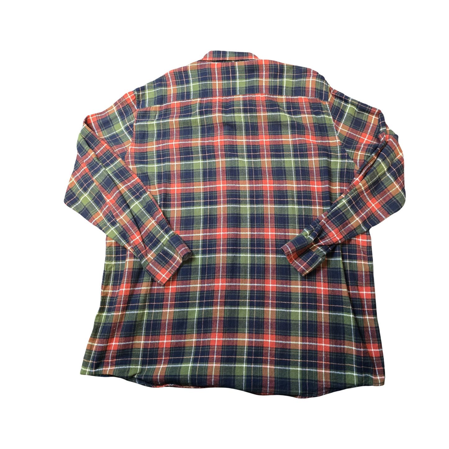 King’s Road Navy, Red & Green Checked Shirt – Men’s 2XL – 100% Cotton
