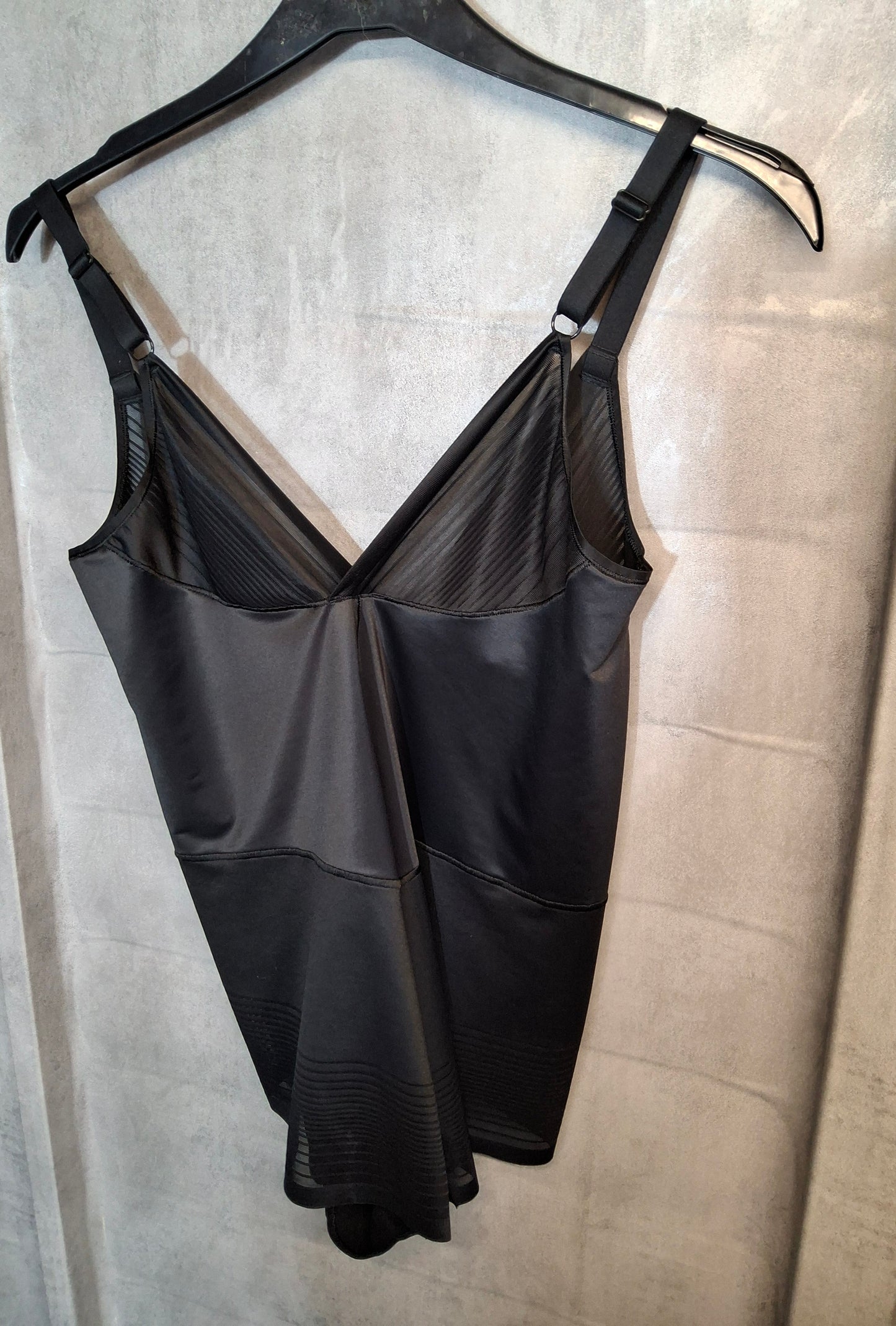 M&S Black Shape Bodysuit – Adjustable Straps, Size 20