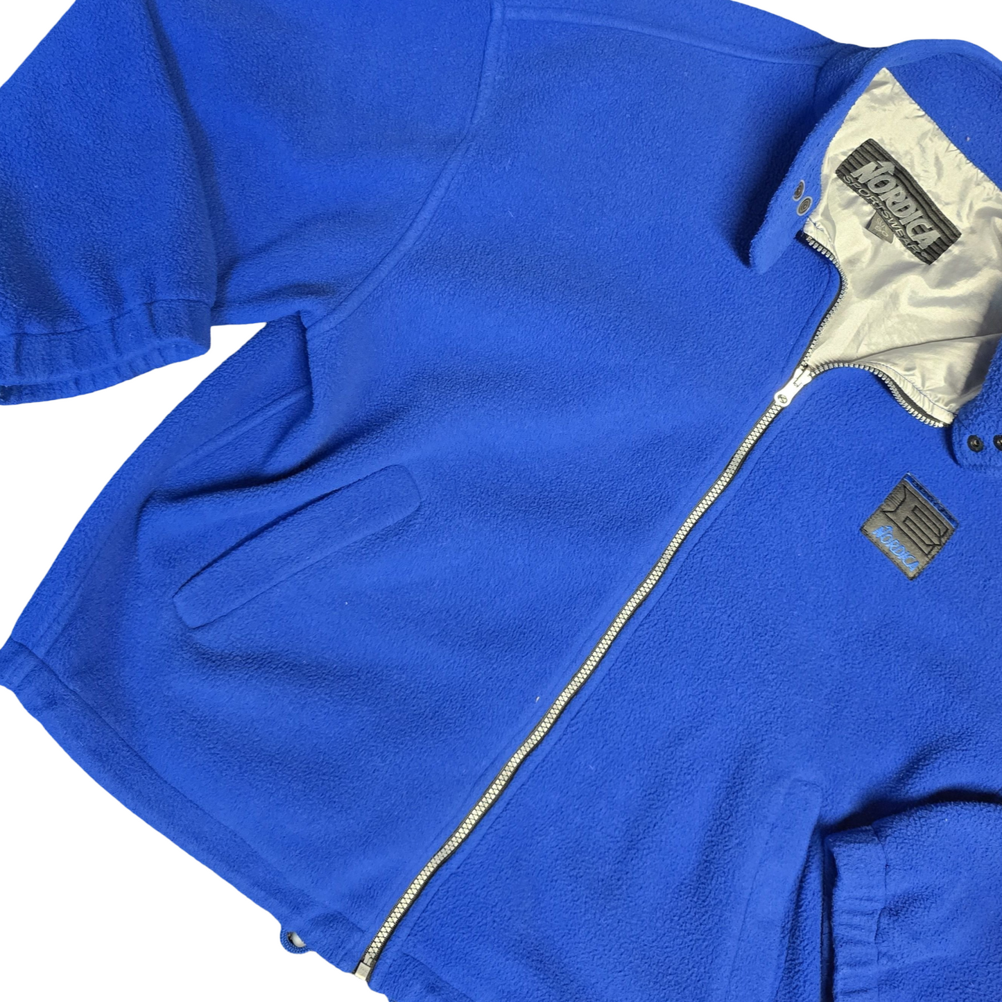 Nordica Vintage Fleece Jacket Blue Size L Zip-Up Outdoor Ski Wear