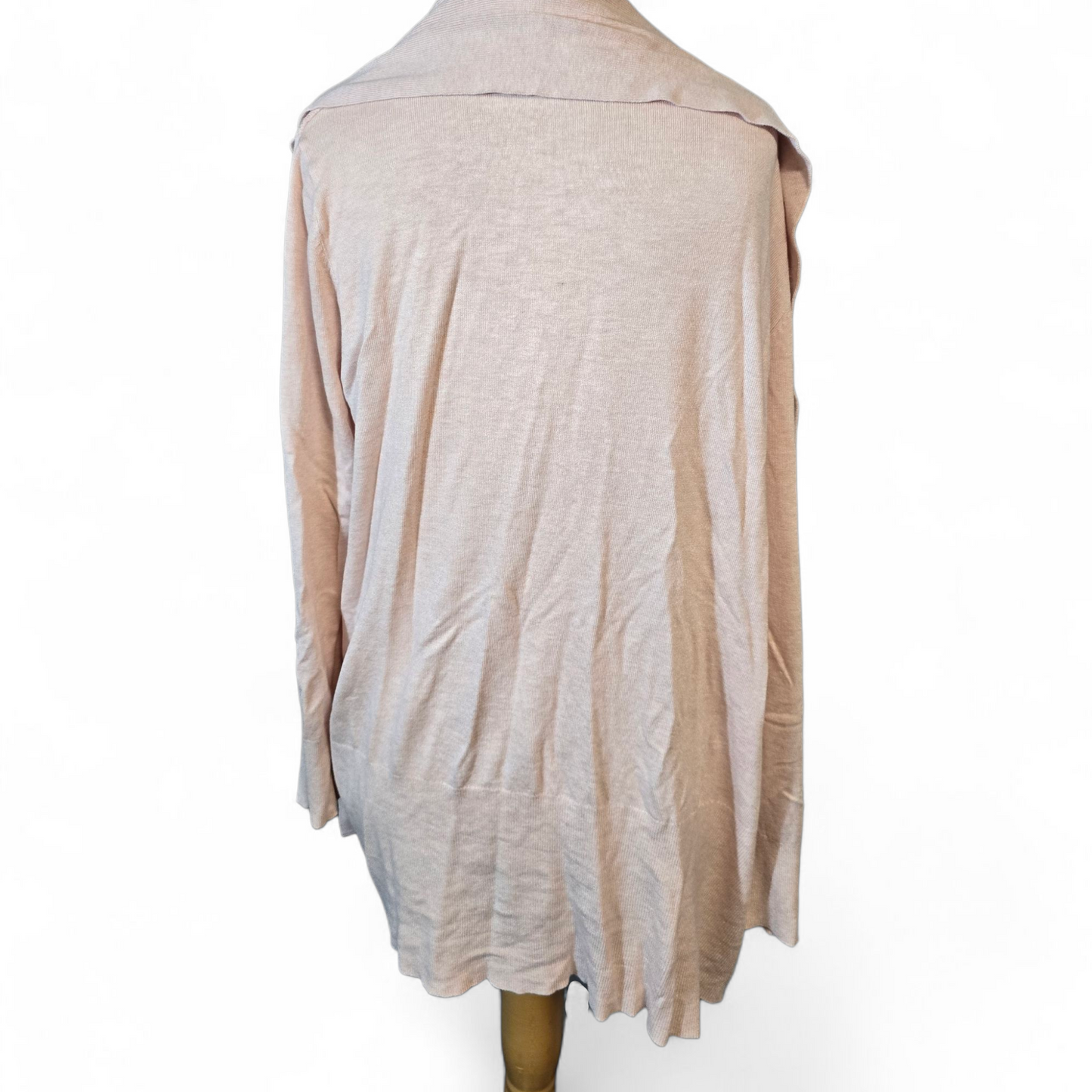 Primark Light Pink Midi Cardigan – Size 18/20 – Lightweight Open Front