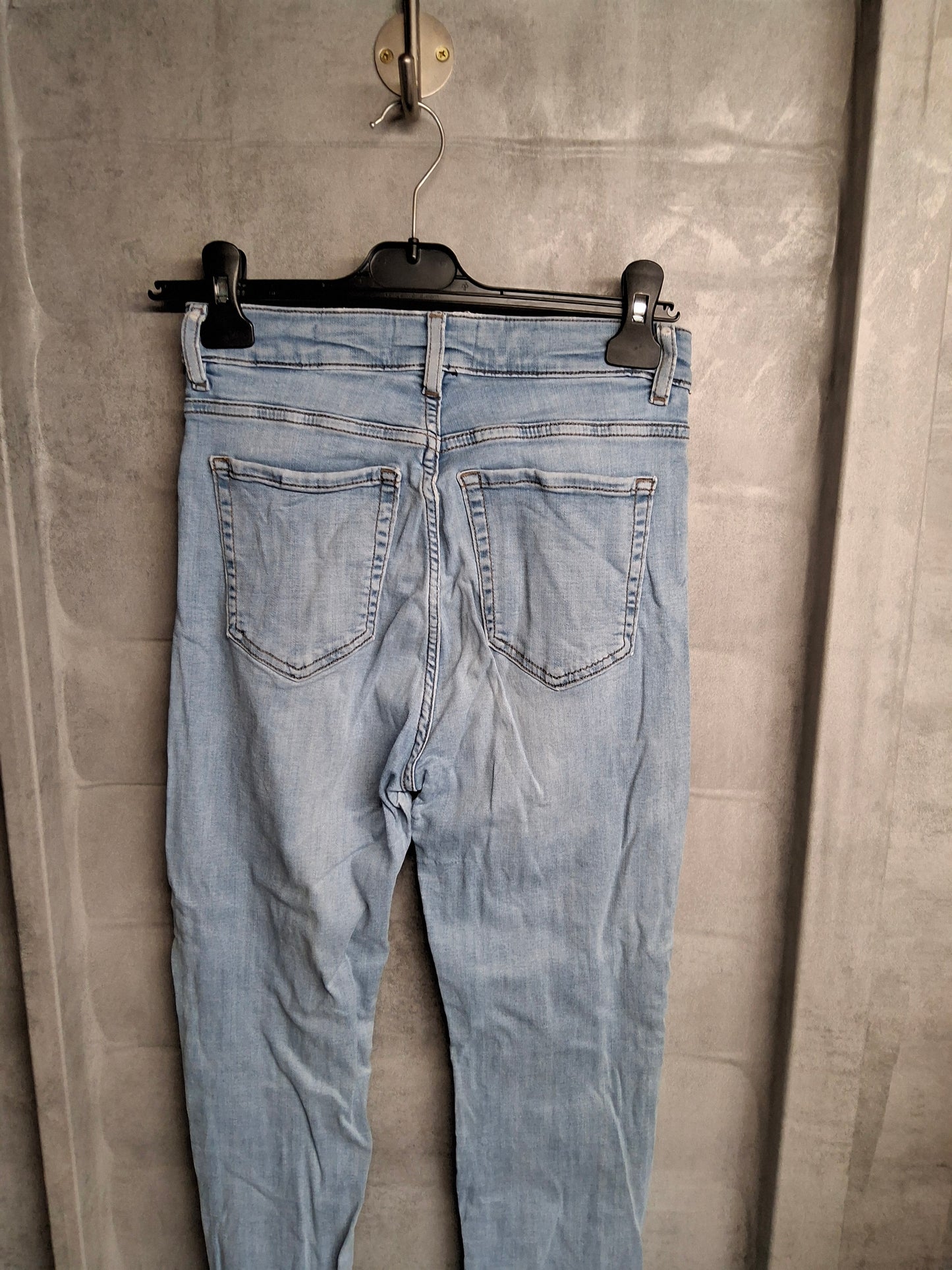 Per Una Light Blue Skinny Jeans – High Waisted – Size 8 Regular – Cotton & Lyocell