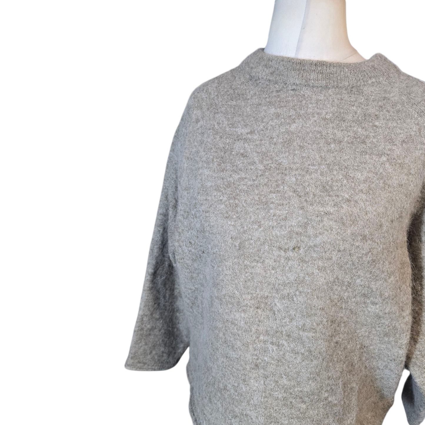Next Grey Oversized Box-Fit Jumper – Size L (Fits size 14/16)