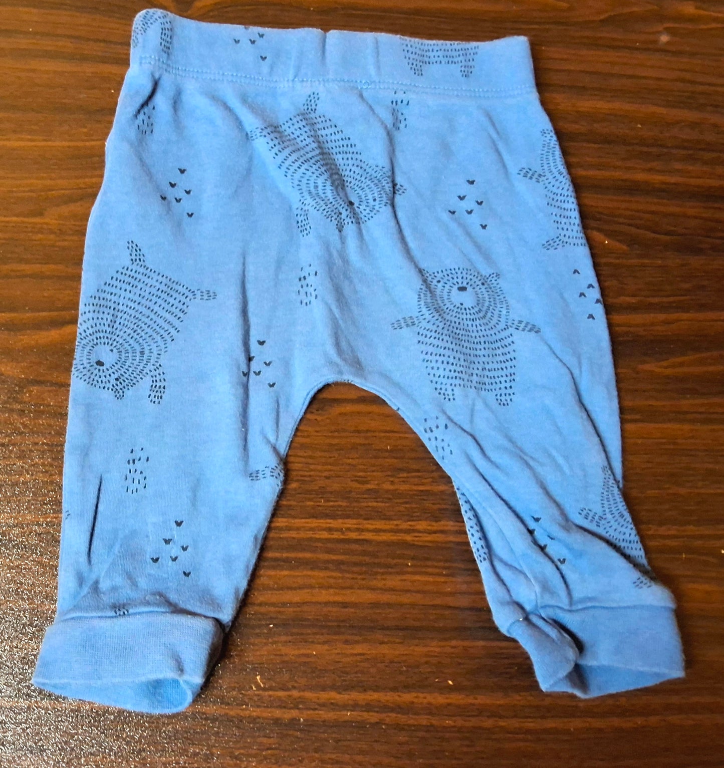 F&F Blue Baby Boys Joggers – Size 3–6 Months – 100% Cotton