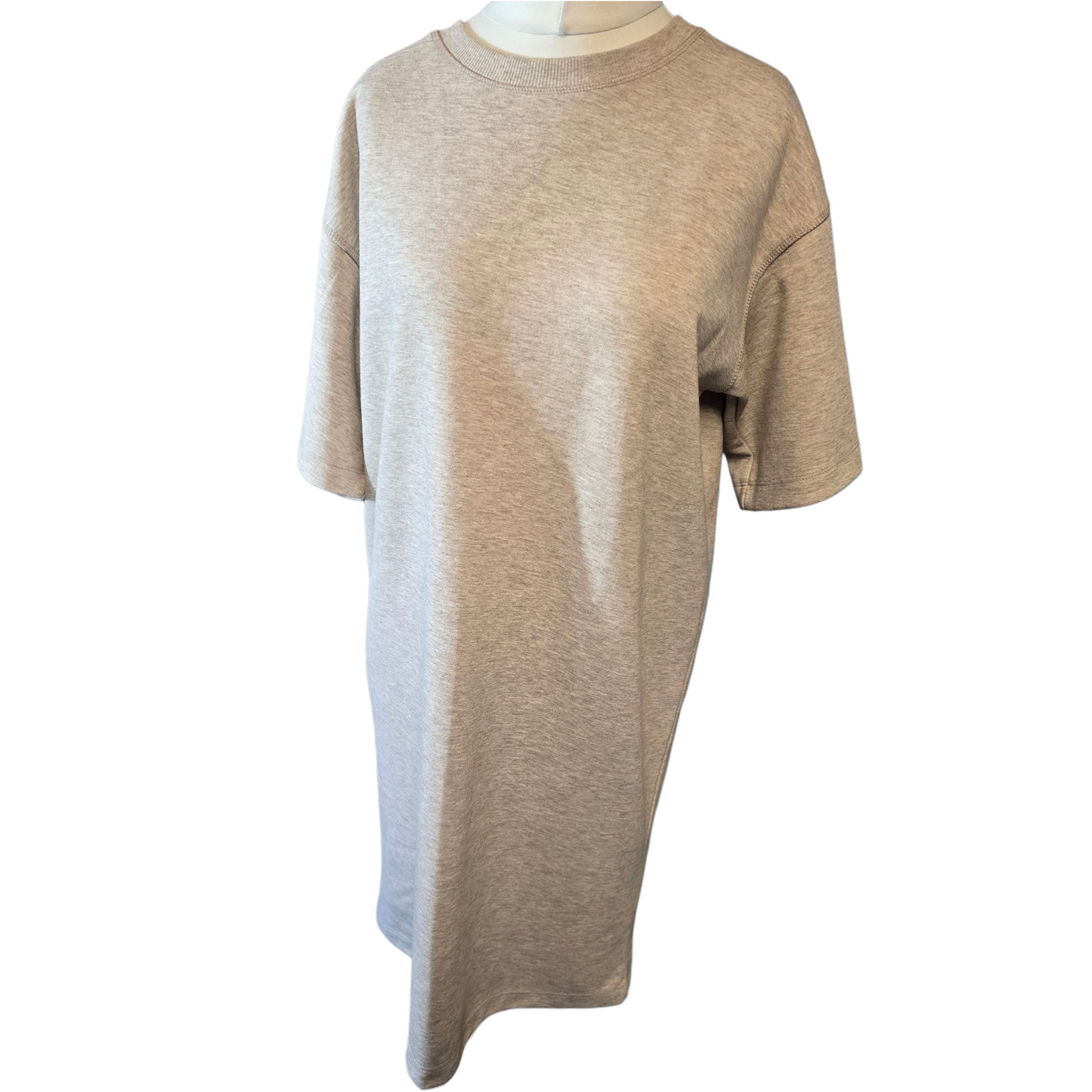 H&M Beige Oversized Jumper Dress – Short Sleeves – EUR XS (UK size 8/10)