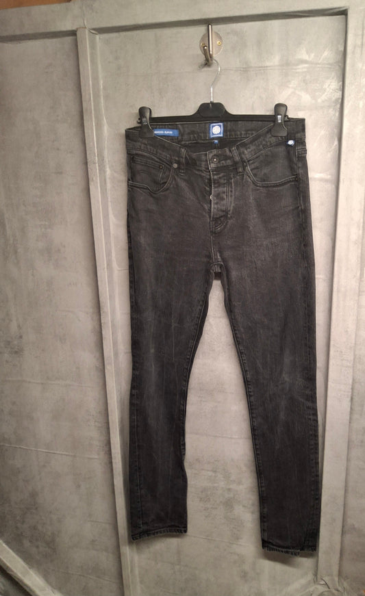 Men’s Pretty Green Black “Errwood” Slim Fit Jeans – Size W32 L32