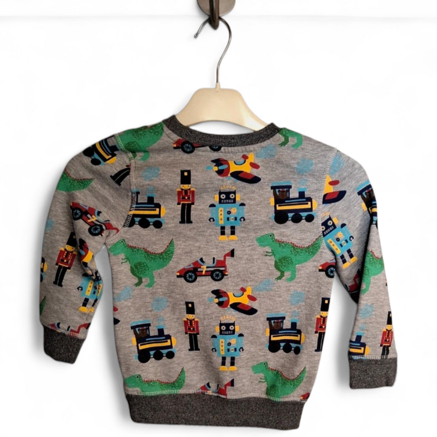 George Boys Grey Jumper – Age 3-4 Years – Cotton/Polyester/Viscose