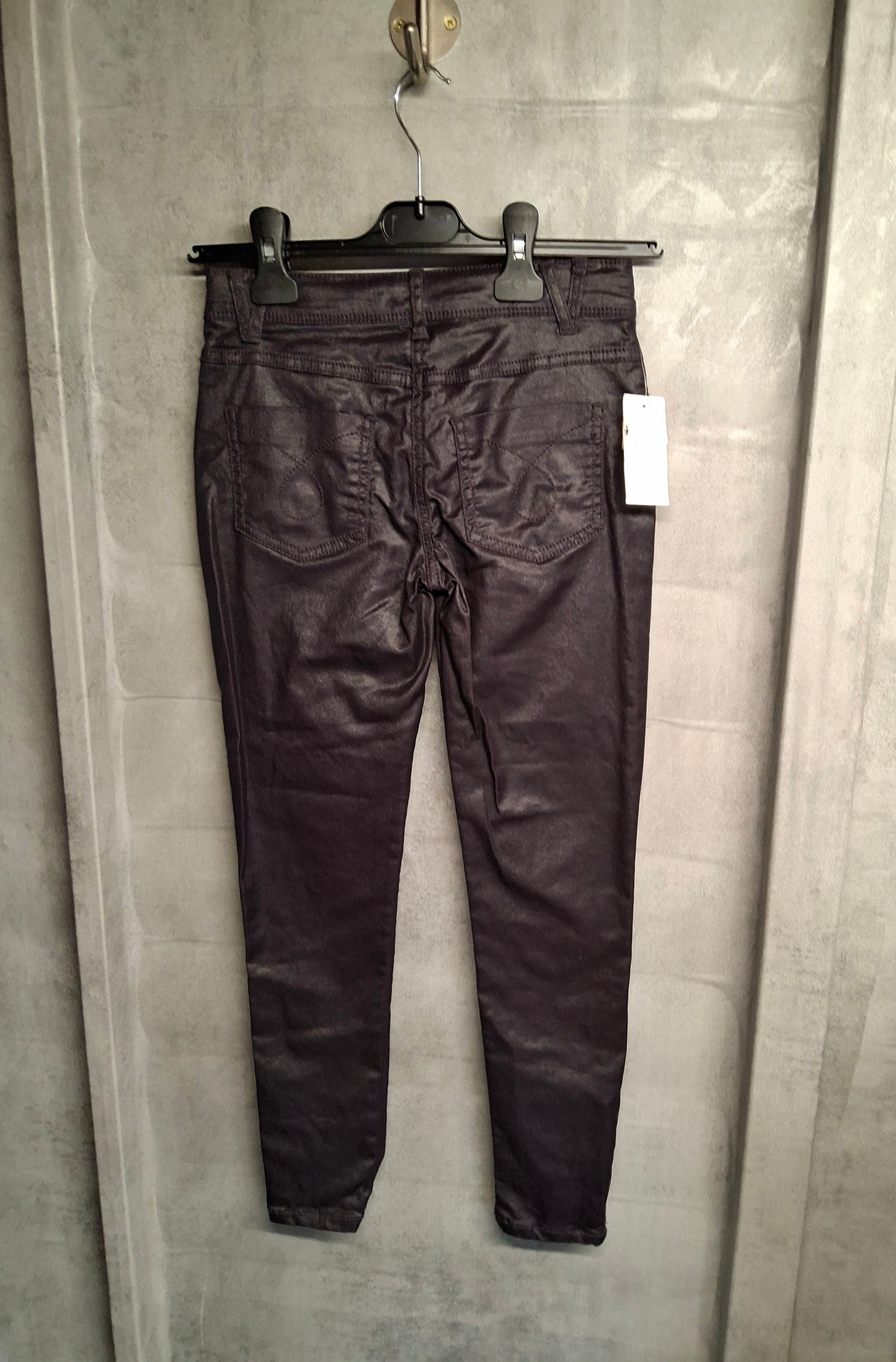 Matalan Black Faux Leather Skinny Jeans – Girls 10 Years – NWT – Cotton Blend