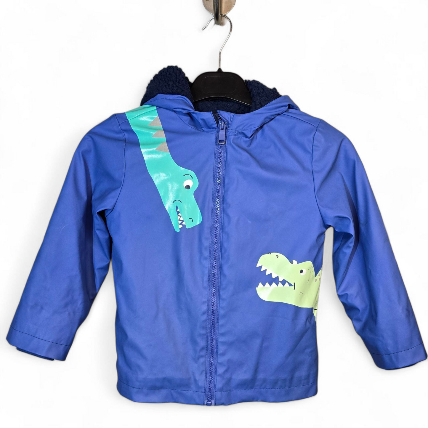 Marks & Spencer Blue Dinosaur Rain Jacket – Age 4–5 Years