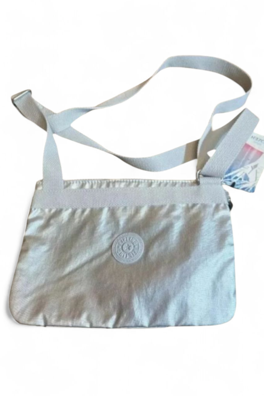 Kipling Frozen 2 Silver Shoulder Bag – Kids, Zip Close, Charm, New with Tags, 9"x7"