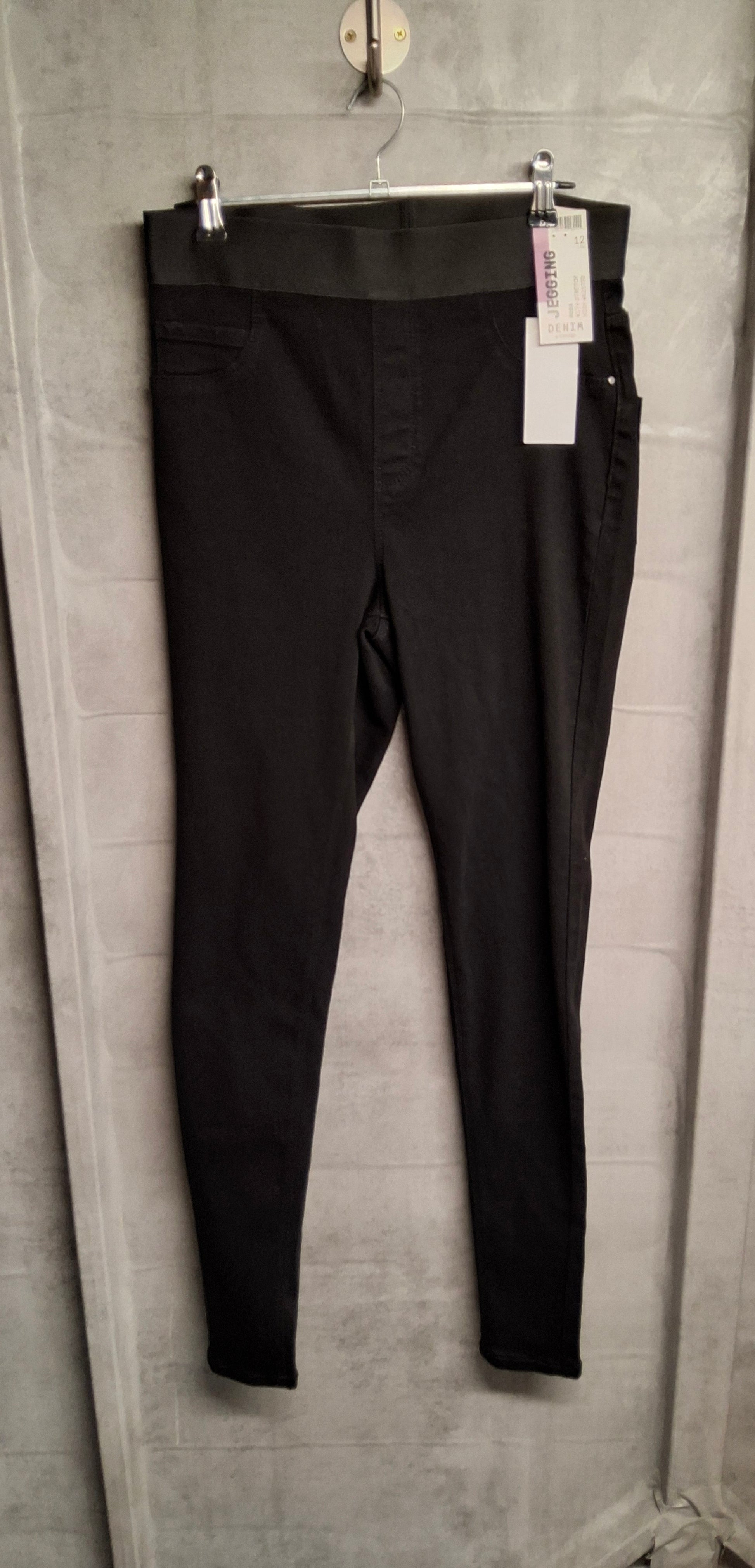 George ‘Rosa’ Black Skinny Jeggings – Size 12 – High Waisted – NWT
